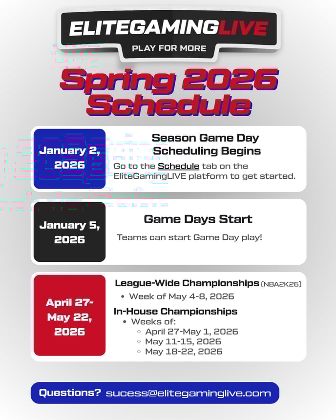 Spring 26 Schedule